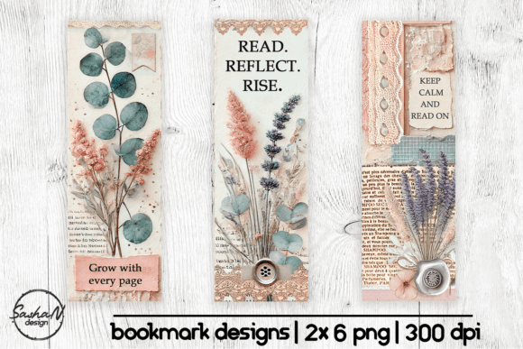 Download Elegant Botanical Bookmark Designs - Premium Bundle