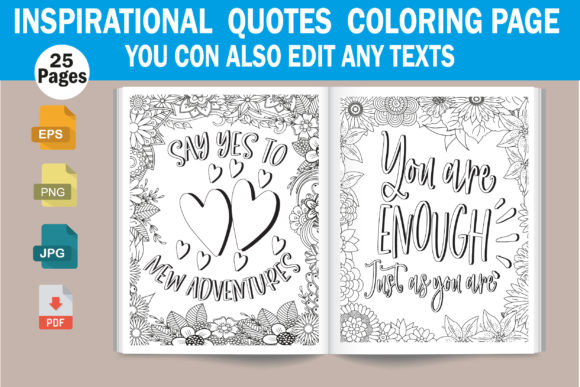 Download Inspirational Quotes Coloring Book Pages - Inspirational quotes coloring book Collection