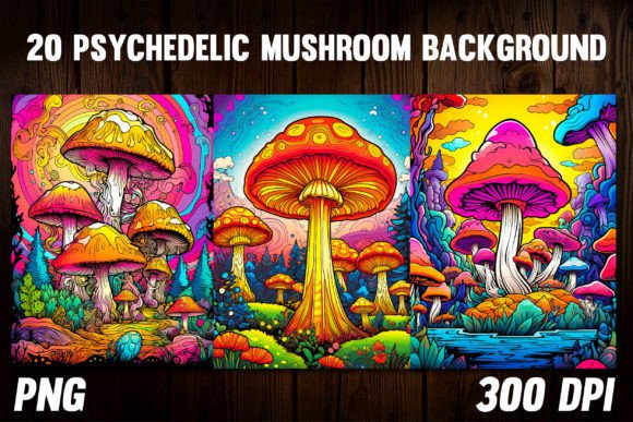Download Psychedelic Mushroom Backgrounds 4 - Background Collection