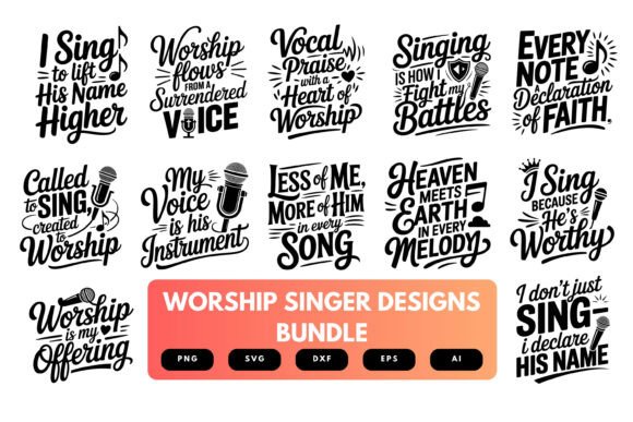 Download Worship Singer SVG Bundle - Premium Bundle
