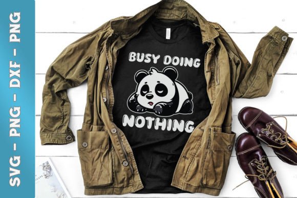 Download Busy Doing Nothing Cute Panda SVG - Panda svg Collection