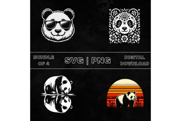 Download Cute Panda SVG Bundle, Panda Clipart - Panda svg Collection