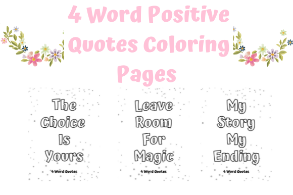 Download 10 X 4 Word Positive Quotes Coloring Pages - Positive quotes coloring pages Collection