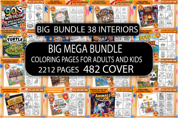 Download BIG MEGA BUNDLE COLORING PAGES&nbsp; - Premium Bundle
