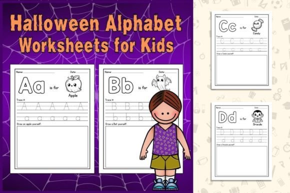Download Halloween Alphabet Worksheets for Kids - Alphabet worksheets Collection