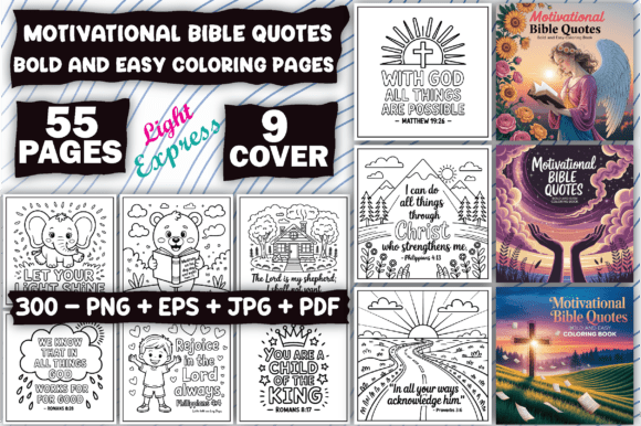 Download Motivational Bible Quotes Coloring Pages - Premium Resources